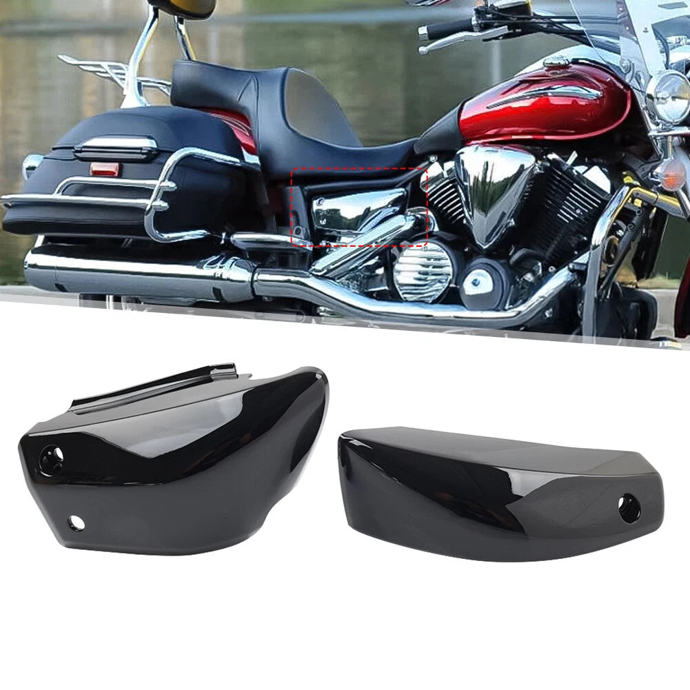 Glossy Black Battery Side Cover for Yamaha V-Star XVS 950 (2009–2017)