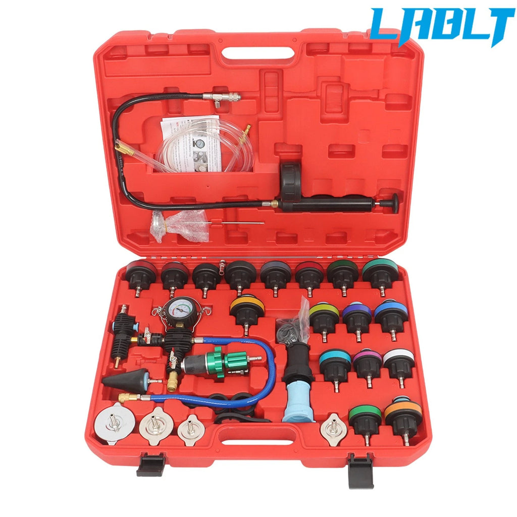 33pcs Radiator Pressure Tester Kit for Universal Cooling System