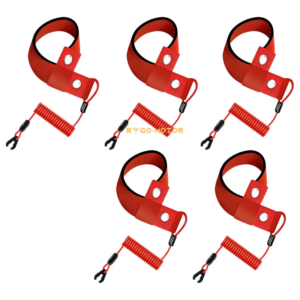 5X Stop Kill Safety Lanyard for Yamaha Jet Ski (WaveRaider, WaveJammer, WaveBlaster)