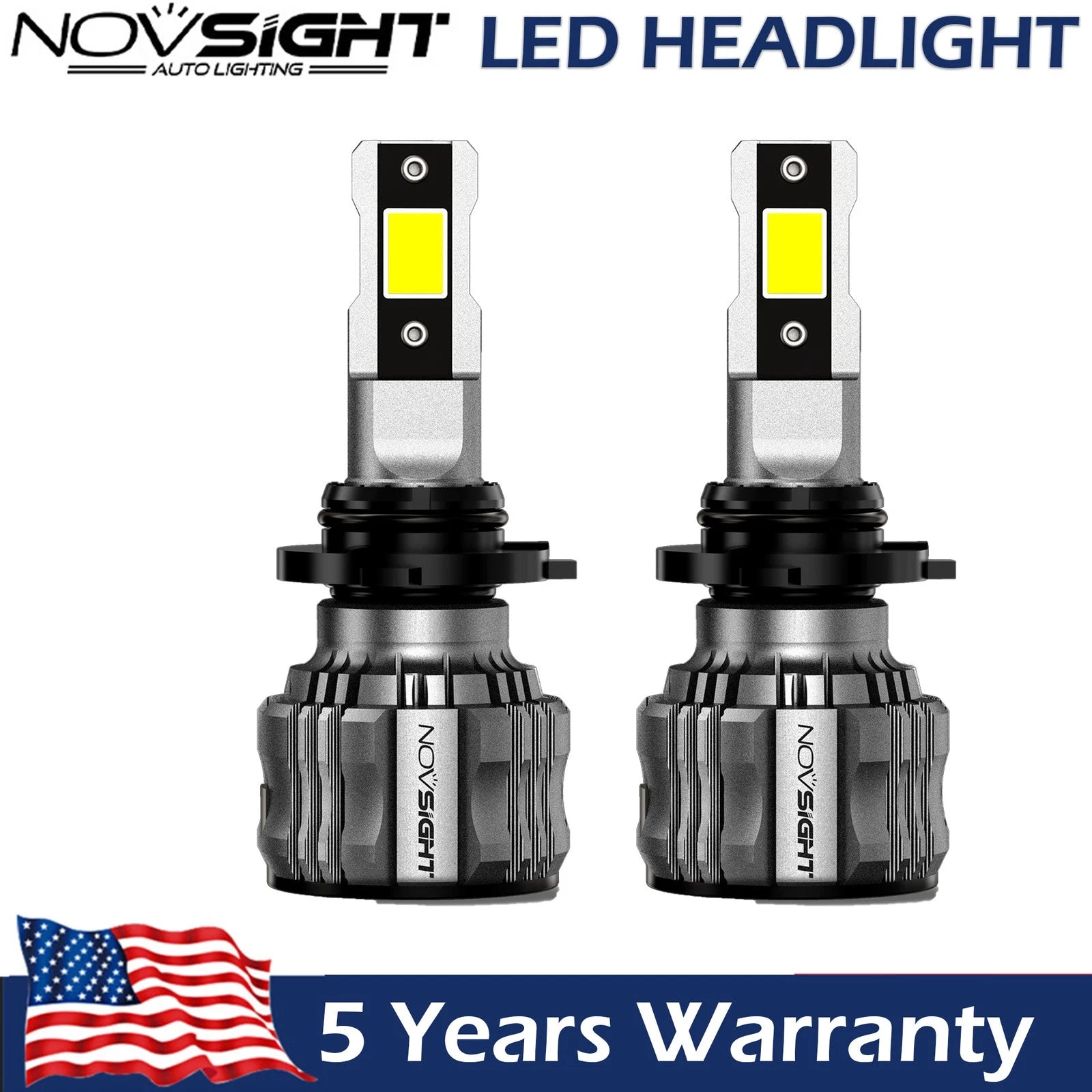 9012 HIR2 LED Headlight Kit for High Low Beam (6500K, 40000LM)
