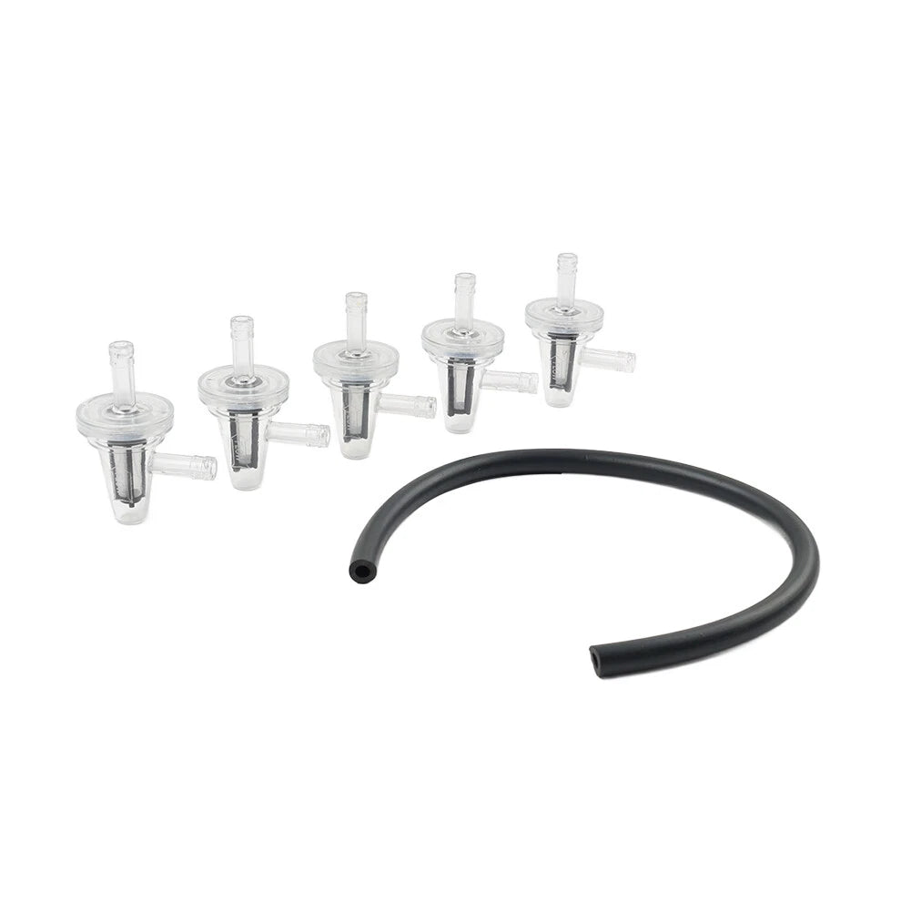 1/4" Inline Motorcycle Fuel Filter for 90 Degree Angle Fuel Line (6mm & 7mm)