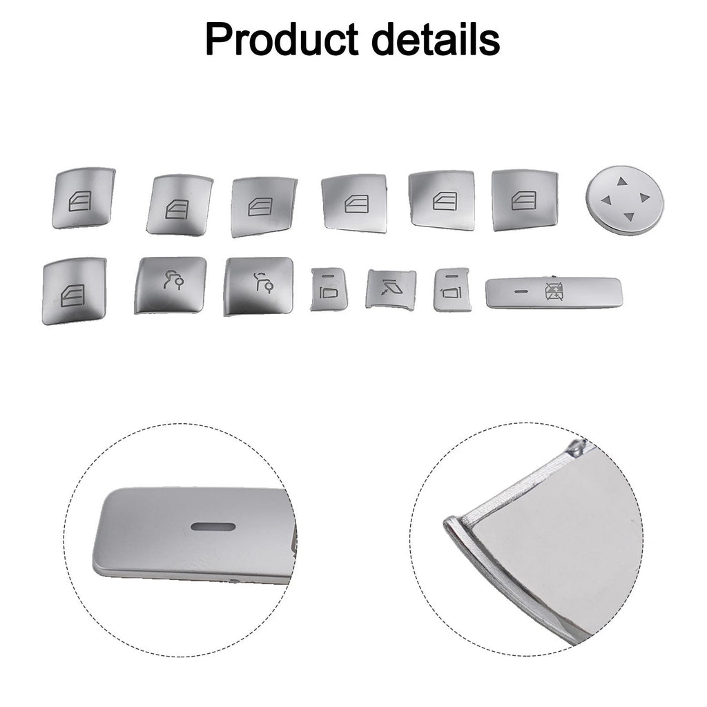 Window Switch Buttons Cover for Mercedes (Perfect Fit, Scratch Resistant)