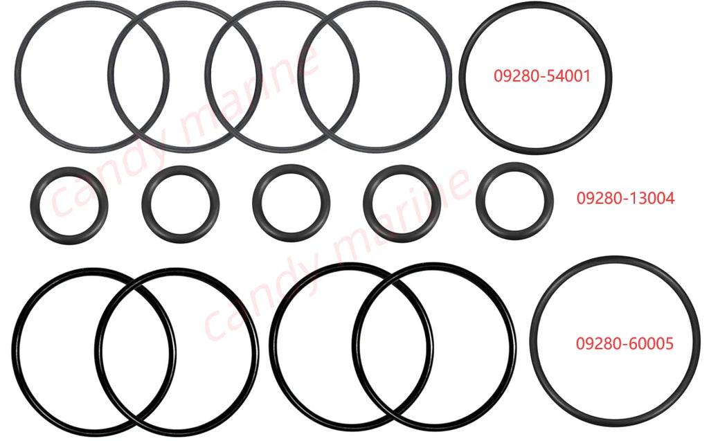 5pcs Oil Filter O-Ring Seal Kit for Suzuki DF 8 9.9 15 20 (N/A) 09280-54001 09280-13004