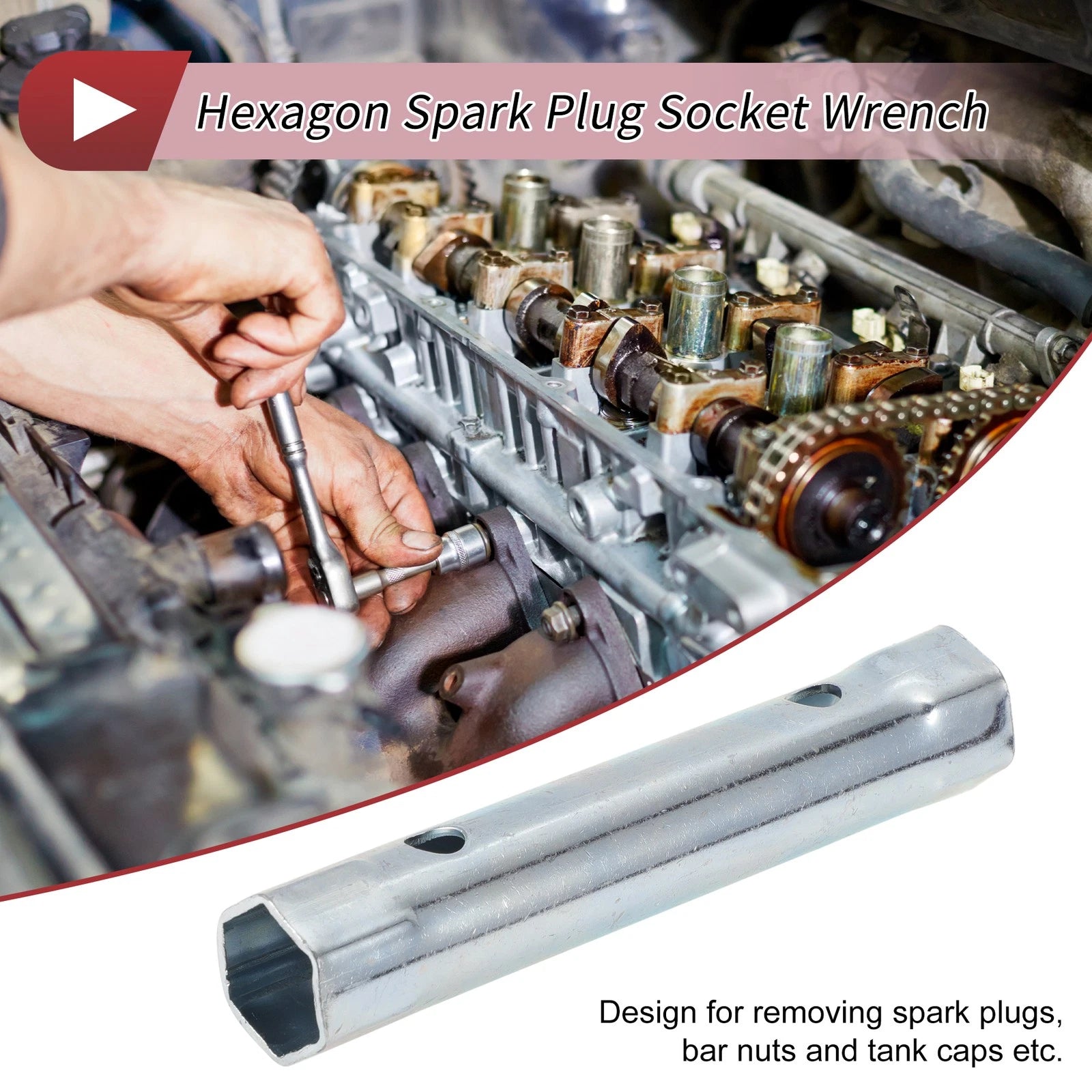 18mm 19mm Hexagon Spark Plug Socket Wrench for