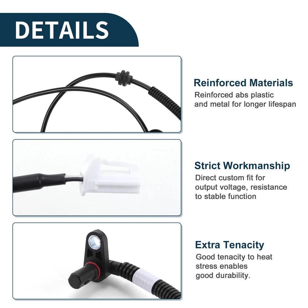 ABS Wheel Speed Sensor Left for Hyundai Accent (2011–2012) Replacement