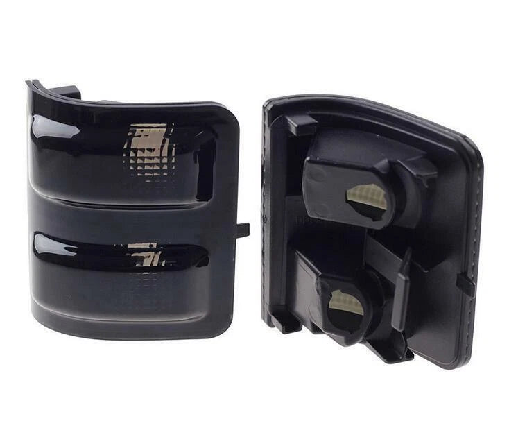 2X Smoked Side Tow Mirror Turn Signal Light Lens for Ford F250 F350 F450