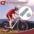 Bicycle Spokes 130mm Carbon Steel Galvanized Silver Tone for 12G Wheels (—–—)