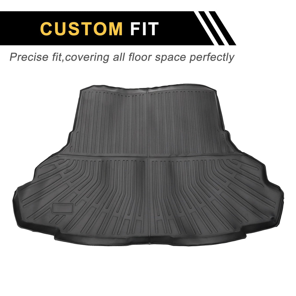 Cargo Liner Rear Trunk Mat for Ford Mustang (2015–2024) TPE Stripe Pattern