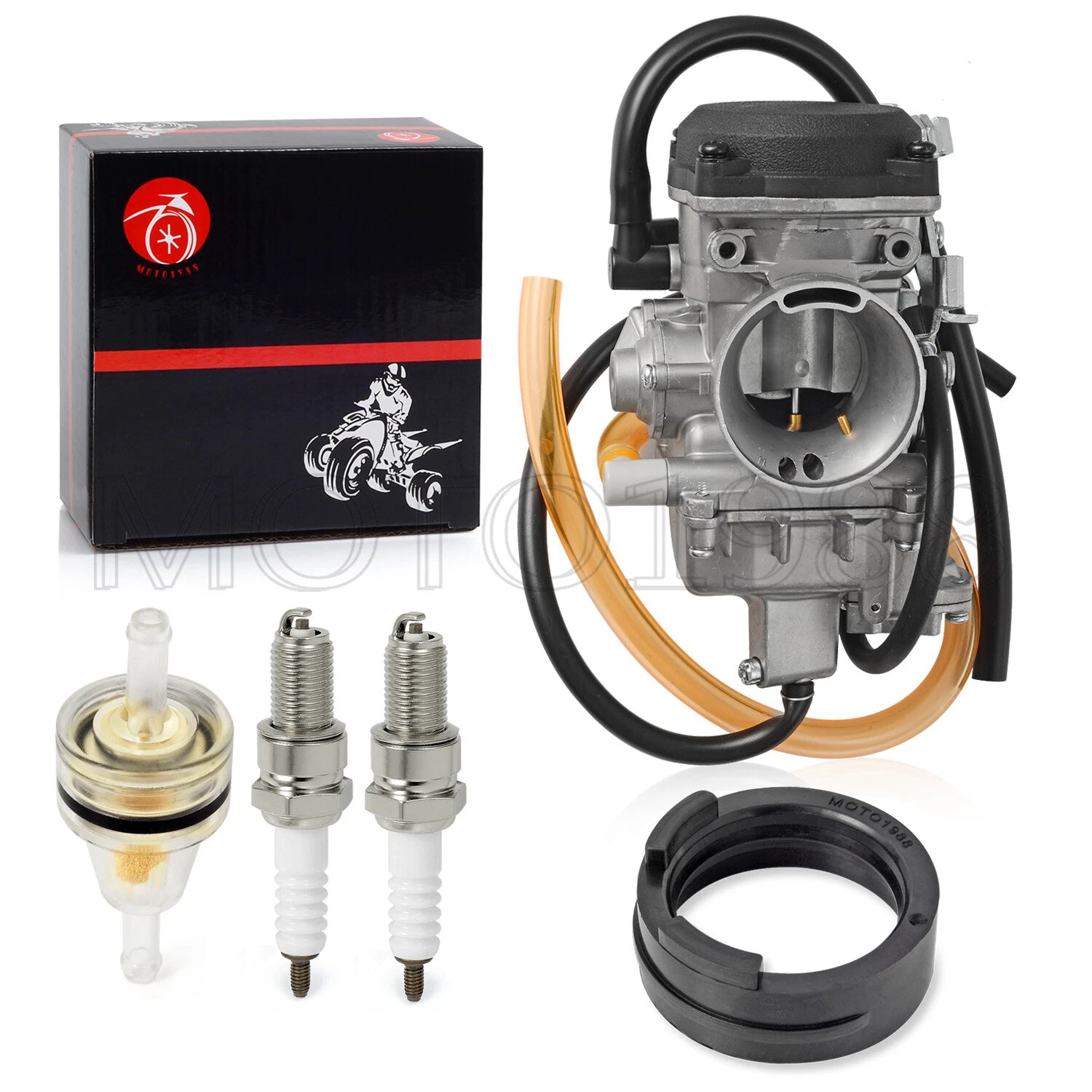 Carburetor + Intake Manifold + Spark Plug for Kawasaki Vulcan 800 (1995–2005)