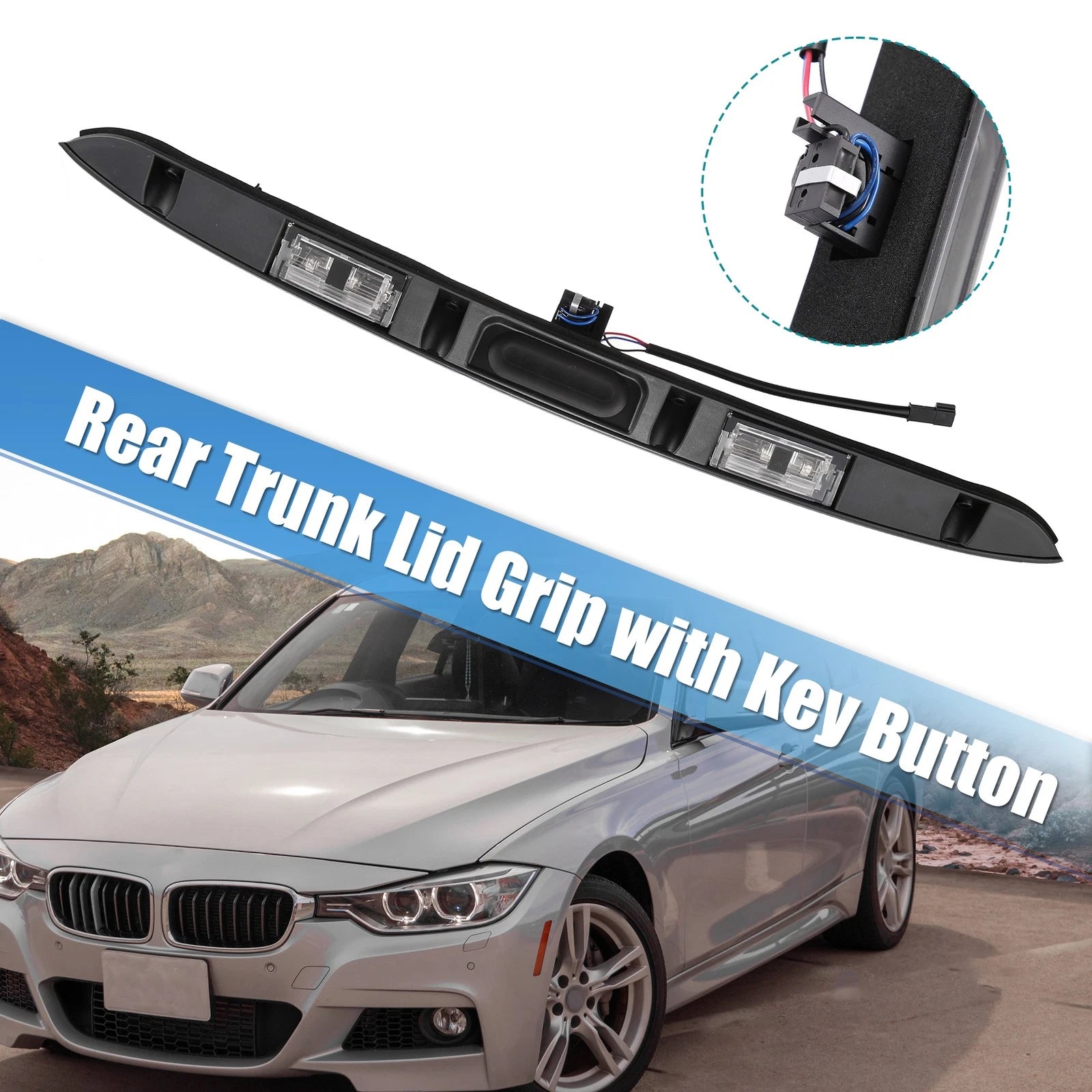 Rear Trunk Hatch Handle Trunk Lid Grip for BMW 325i 330i (2006–2013)