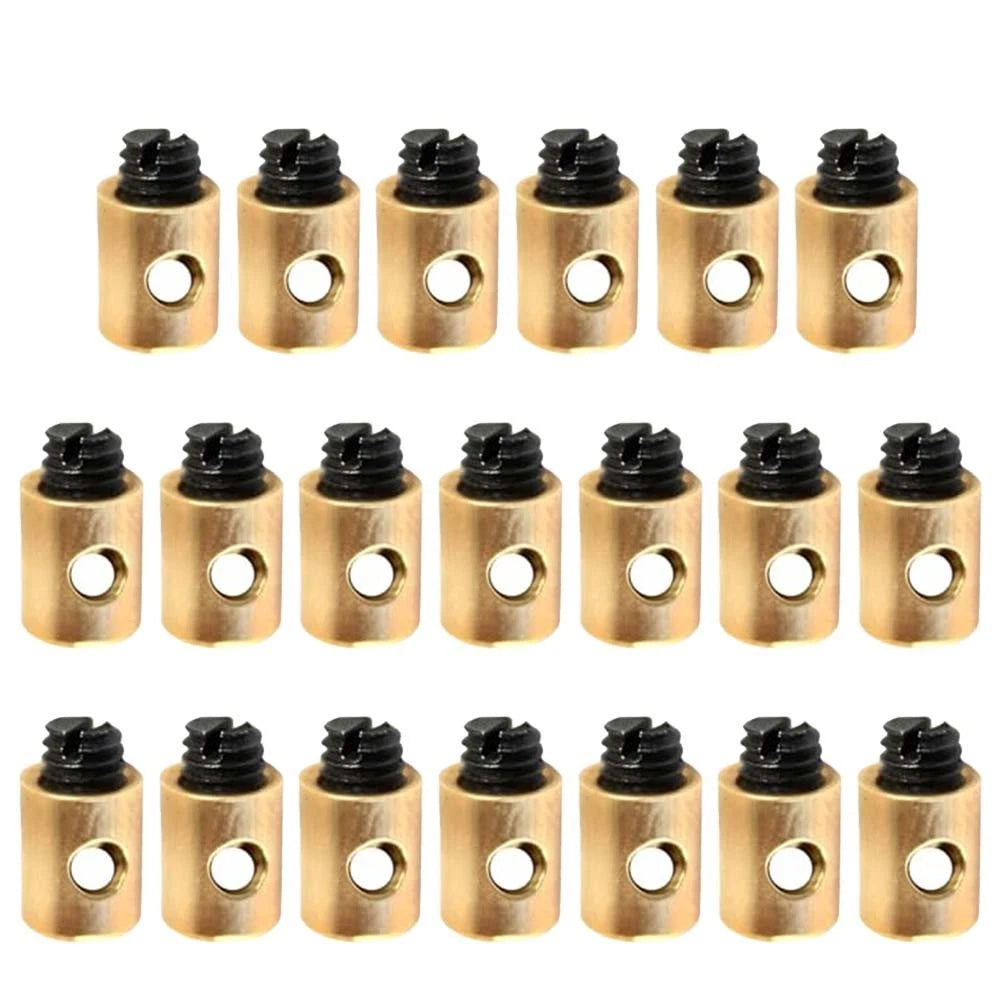 20Pcs Solderless Brake Cable Nipple Screws for Motorcycles