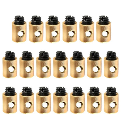 20Pcs Solderless Brake Cable Nipple Screws for Motorcycles