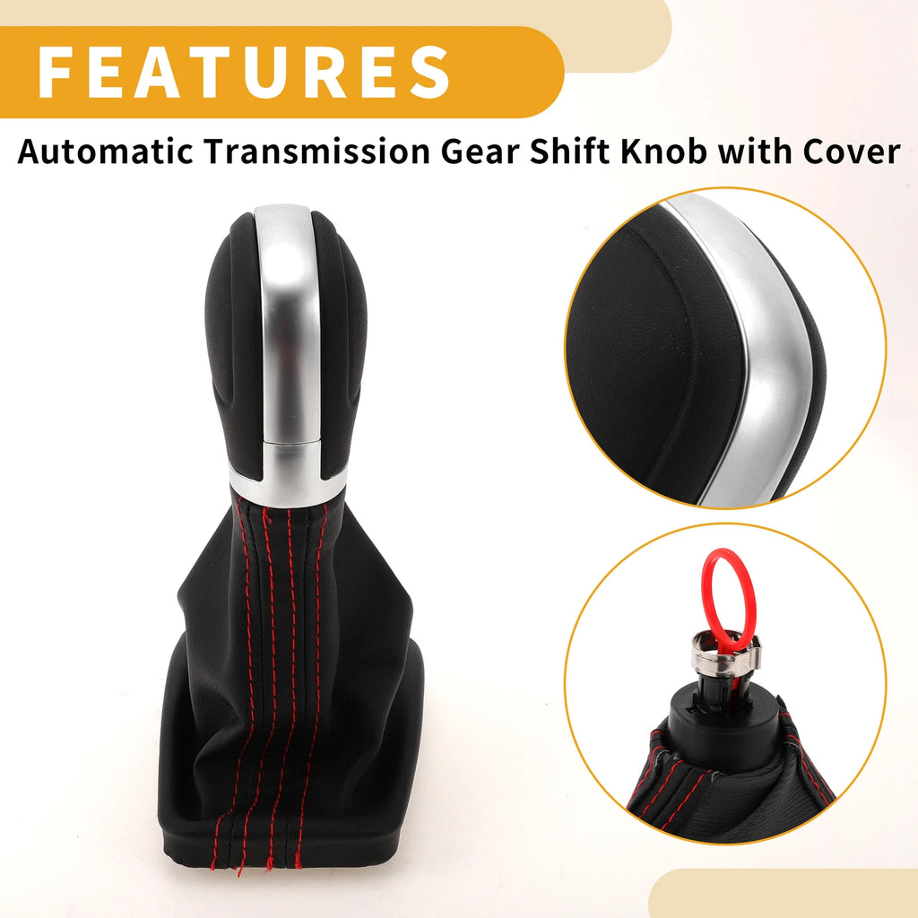 Automatic Shift Knob with Boot Cover for Volkswagen Tiguan (2012–2015)
