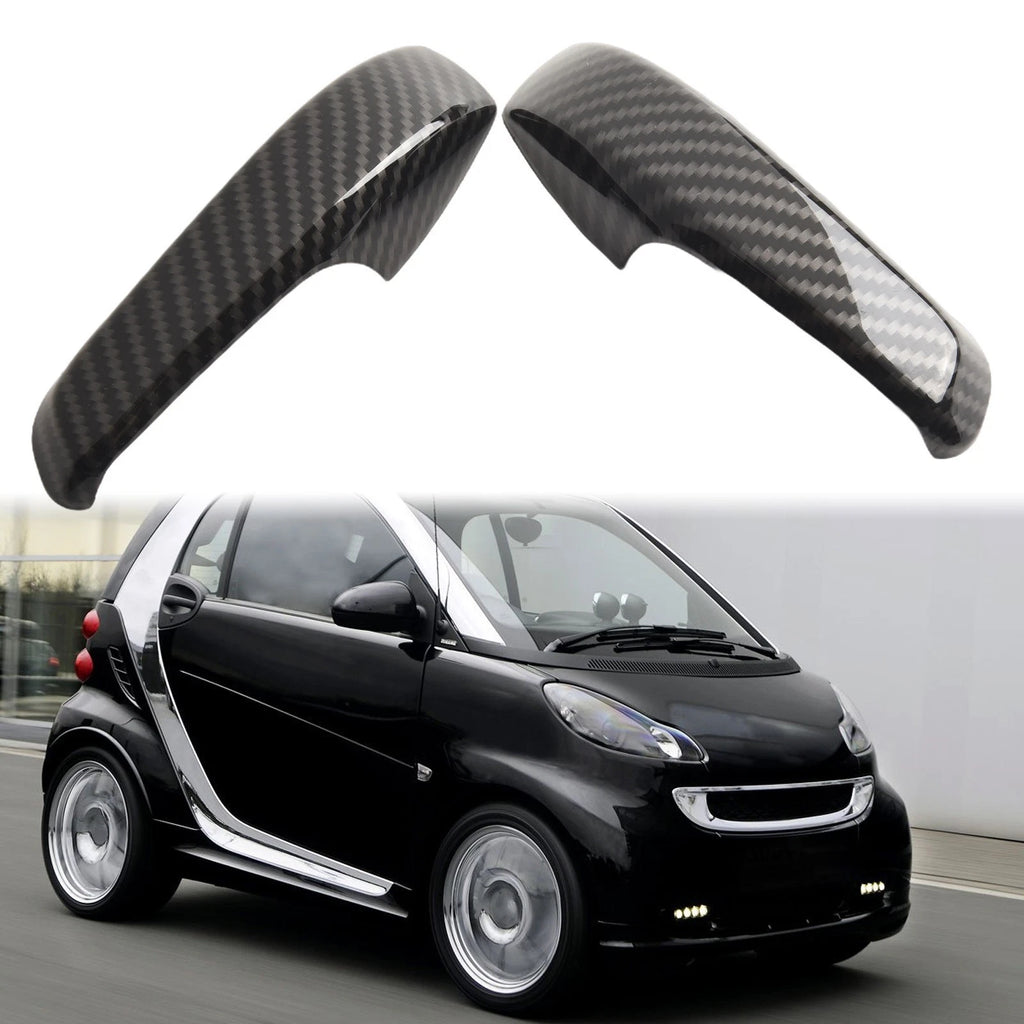 2X Carbon Fiber Black Decorative Frame for Smart (2010–2014)