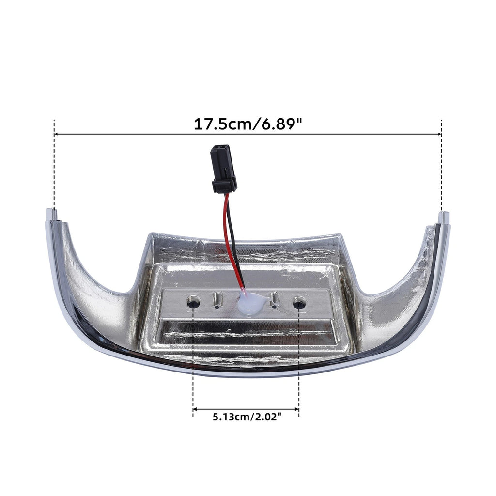 Chrome Smoke Front Fender Tip Light for Harley Electra Glide (2014–2023)