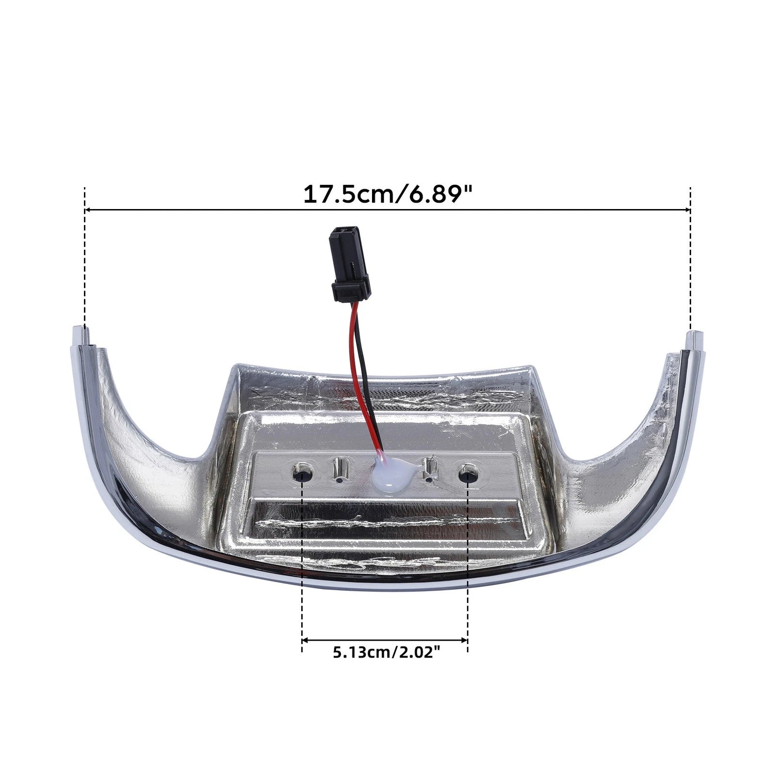 Chrome Smoke Front Fender Tip Light for Harley Electra Glide (2014–2023)