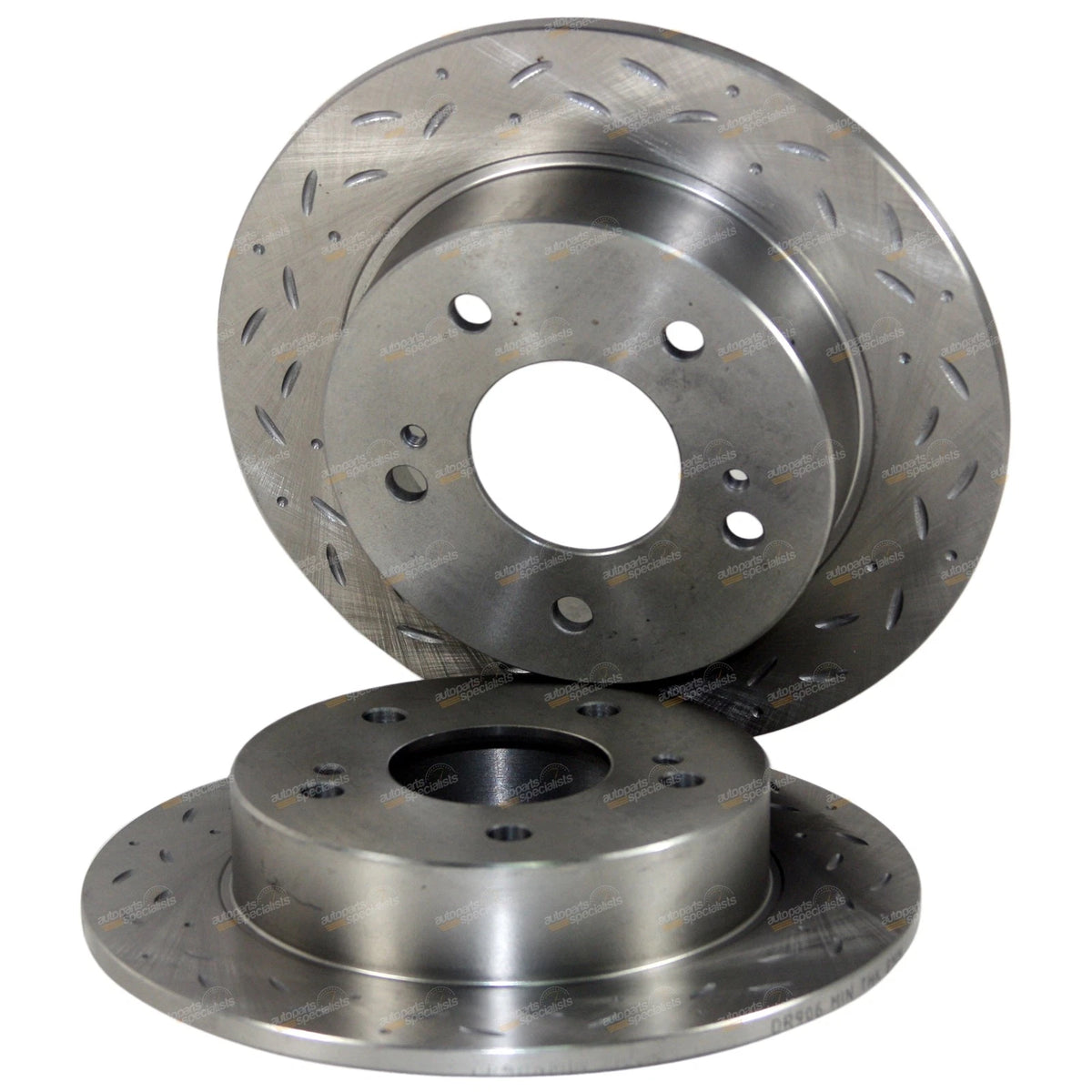 2 Rear Drilled + Slotted Disc Brake Rotors for 200SX S14 S15 (1994–2002)
