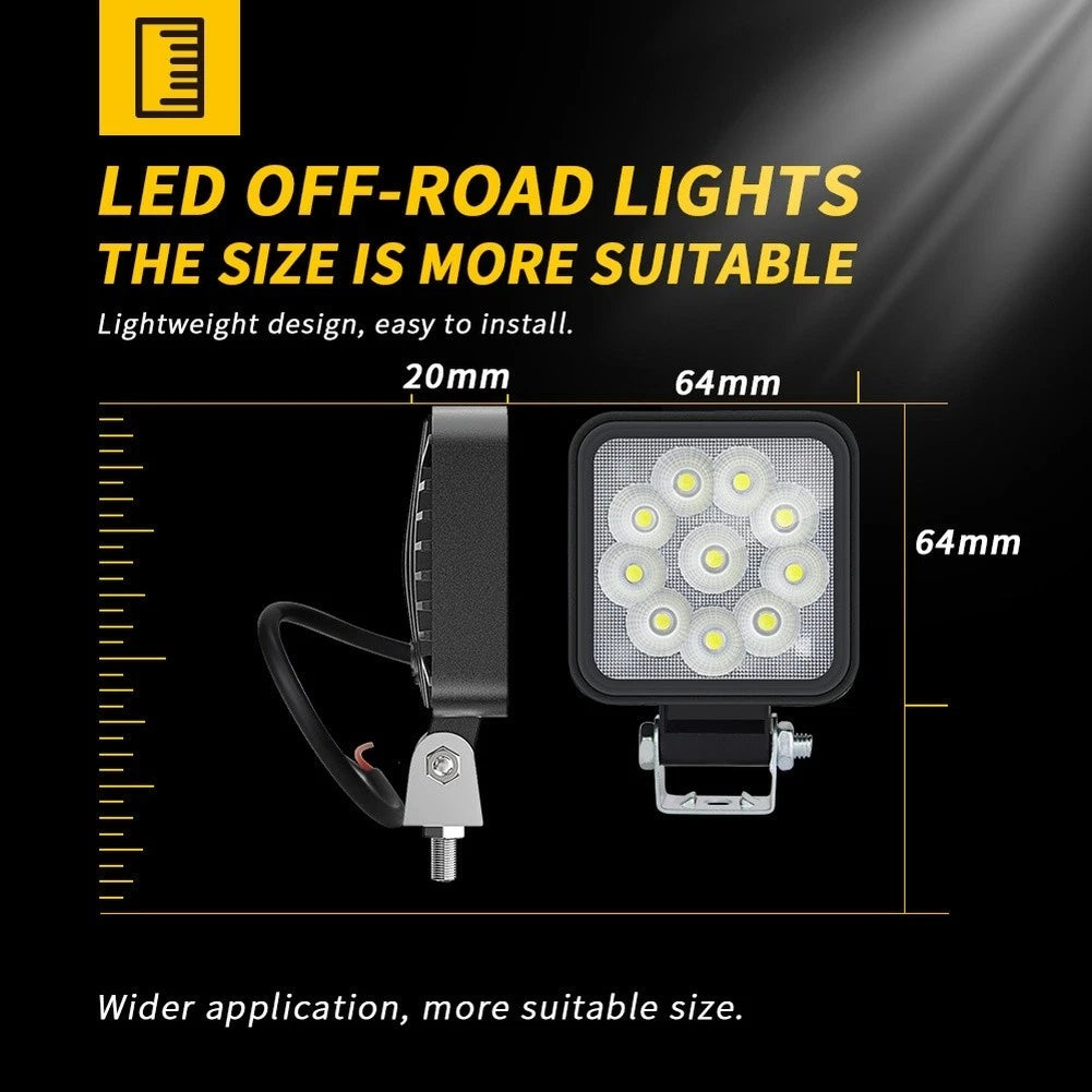 3 Inch LED Light - IP65 Waterproof, 9-60V DC, 8.3W Power