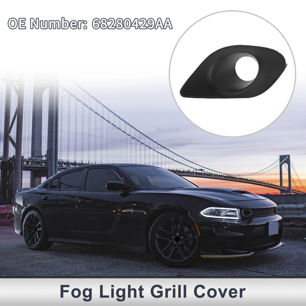 Front Left Fog Light Grill Replacement for Dodge Charger (2015–2020)