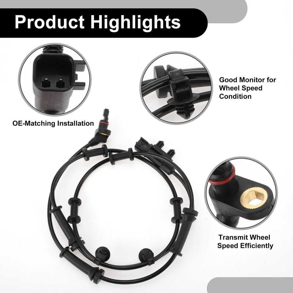 ABS Wheel Speed Sensor Kit No. 68003281AA for Jeep (1 Pc Front Left/Right)