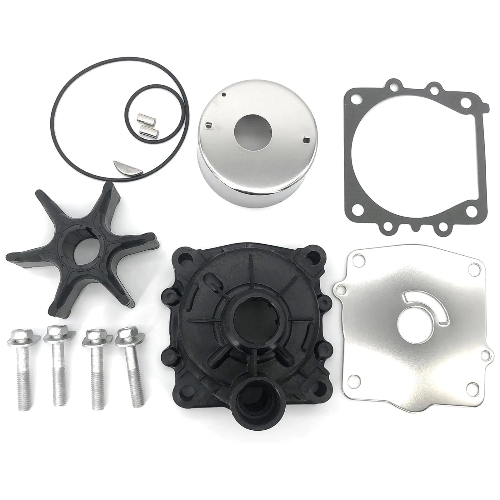 Water Pump Impeller Repair Kit for Yamaha 115 130 HP (6E5-W0078-A1, 6E5-W0078-01)