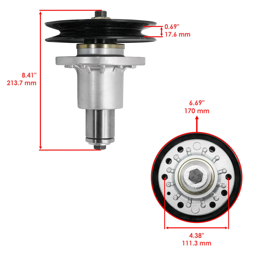 Deck Spindle and Blade Replacement for Exmark 52 Inch (FMD524) (2000–2016)