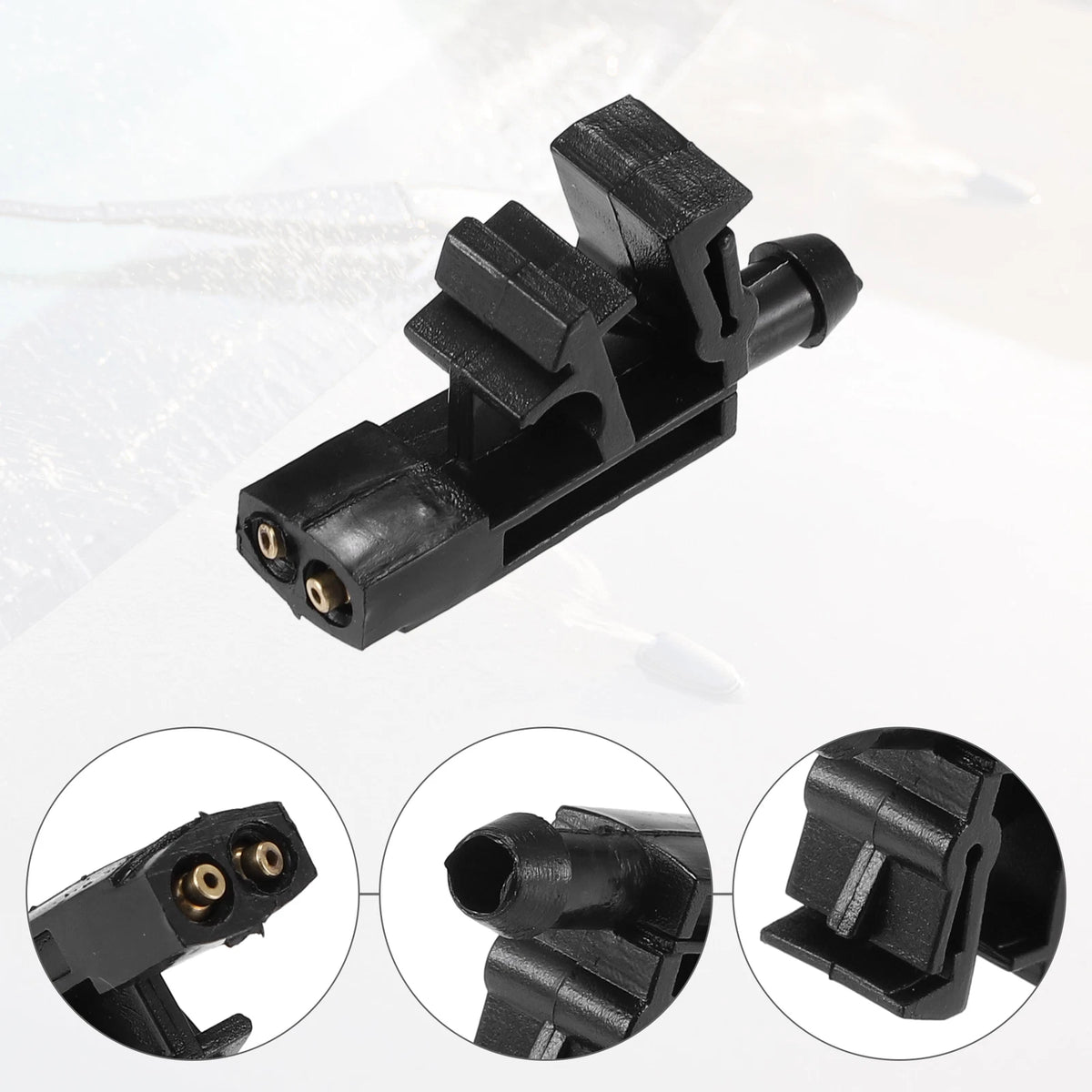 2X Windshield Wiper Washer Nozzle Spray Jet for Peugeot 605, 406