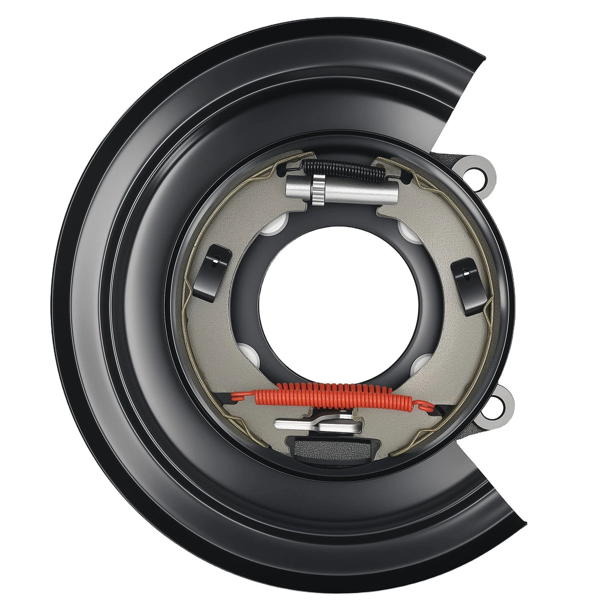 Rear Parking Brake Assembly w/Backing Plate for Ford F-350 Super Duty (1999–2004)
