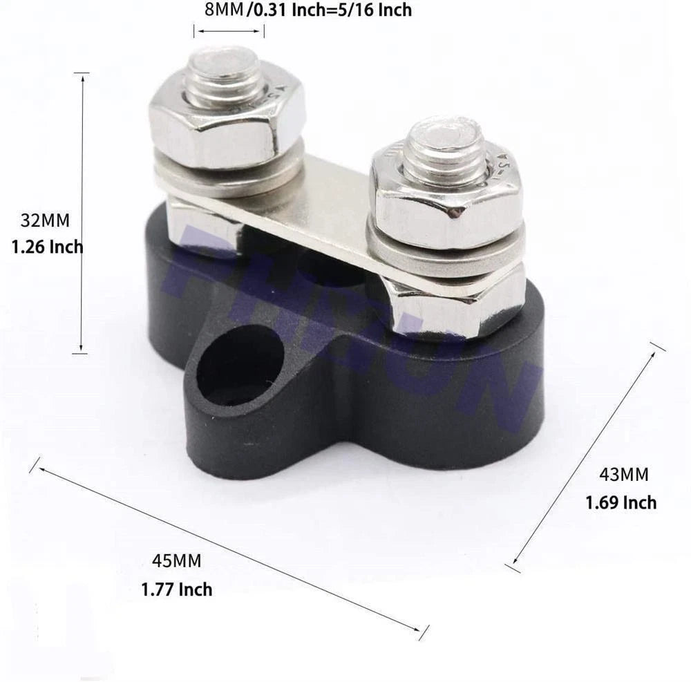 Battery Power Distributor Terminal Busbar Junction for Car Boat (12V DC)