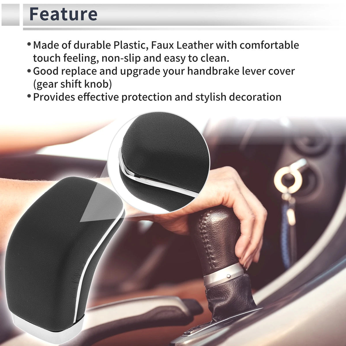 Automatic Gear Shift Knob for Toyota Mark X Reiz X120 (2004–2009) Faux Leather