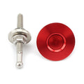 Red Push Button Quick Release Hood Pins for Universal Vehicles