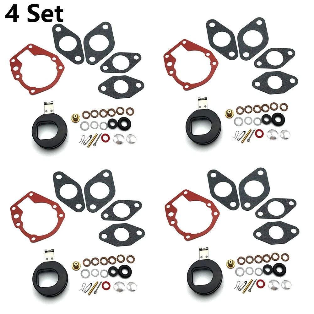 4X Carburetor Repair Kit for Johnson Evinrude 1.5/2/3HP (1980–1990) 18-7043 382048 383052