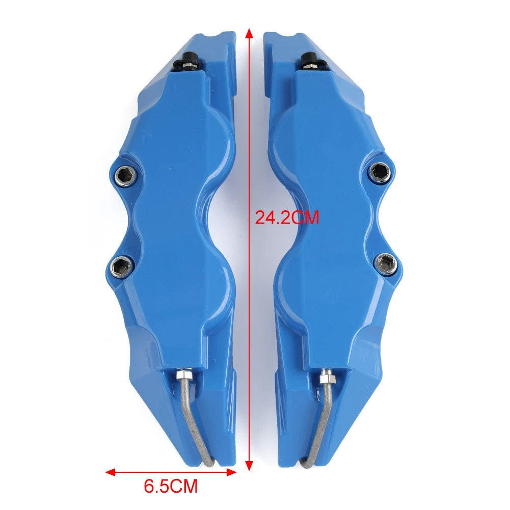 2X 3D Style Red Disc Brake Caliper Covers for Universal Fit (All Years)