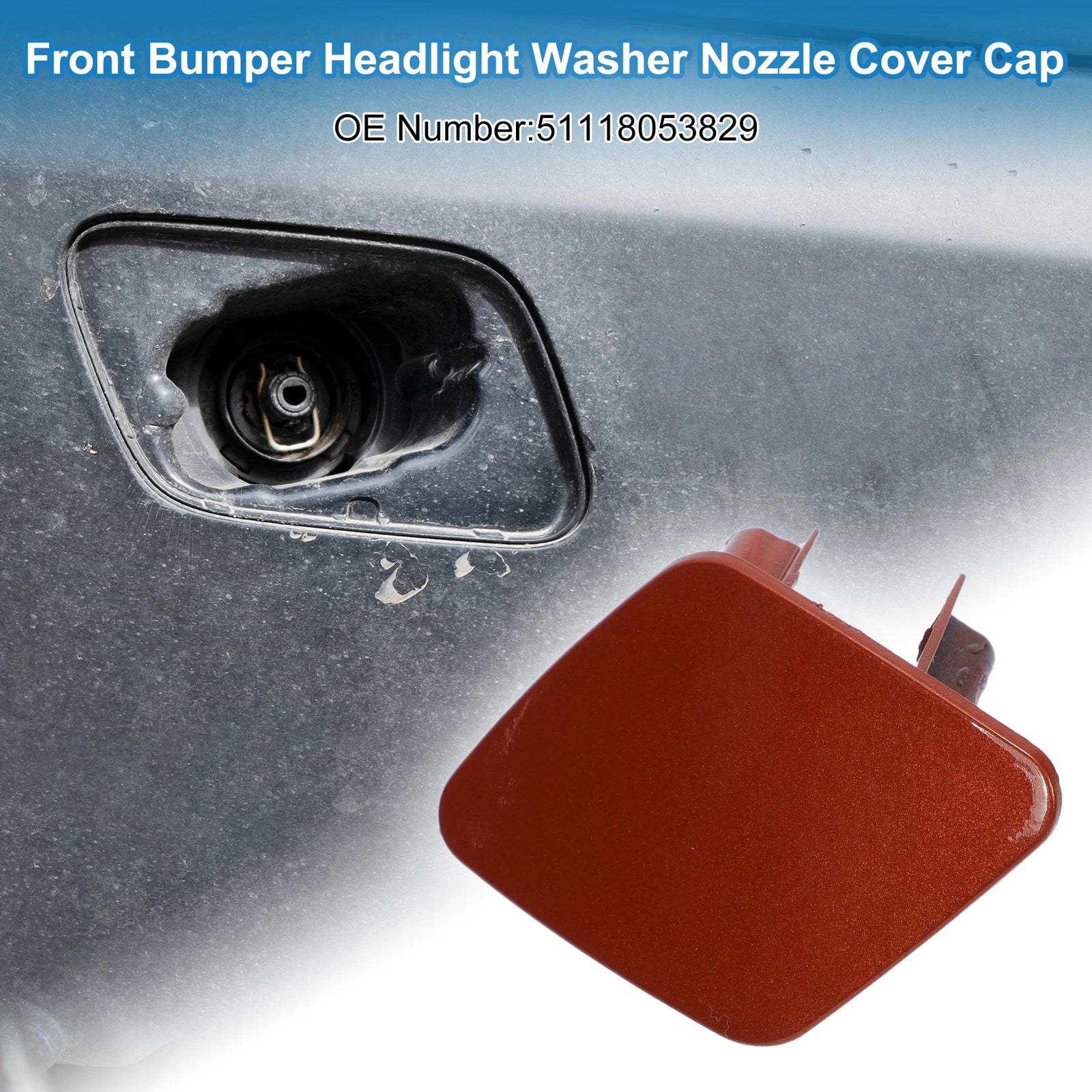 Front Left Side Headlight Washer Nozzle Cover Cap for BMW 1 Series (2004–2013)