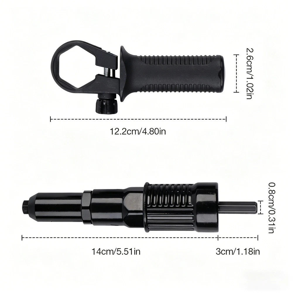 Electric Rivet Tool Conversion Kit for Drill 2.4-4.8mm
