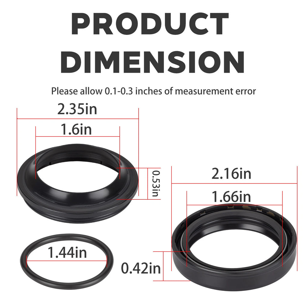 Front Fork Shock Absorber Oil Seal Kit for Suzuki GSX1300R Hayabusa (2008–2024)