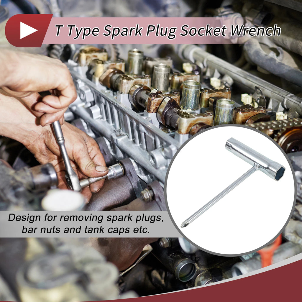 14mm 17mm Hexagon Spark Plug Socket Wrench for T Type (1 pcs)