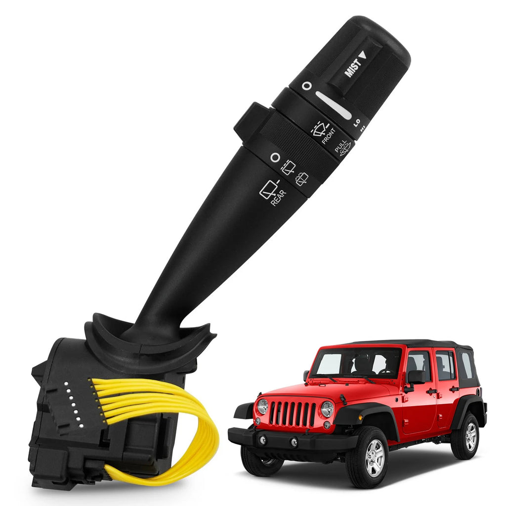 Multifunction Windshield Wiper Switch 68003215AD for Jeep Wrangler JK (2007–2018)