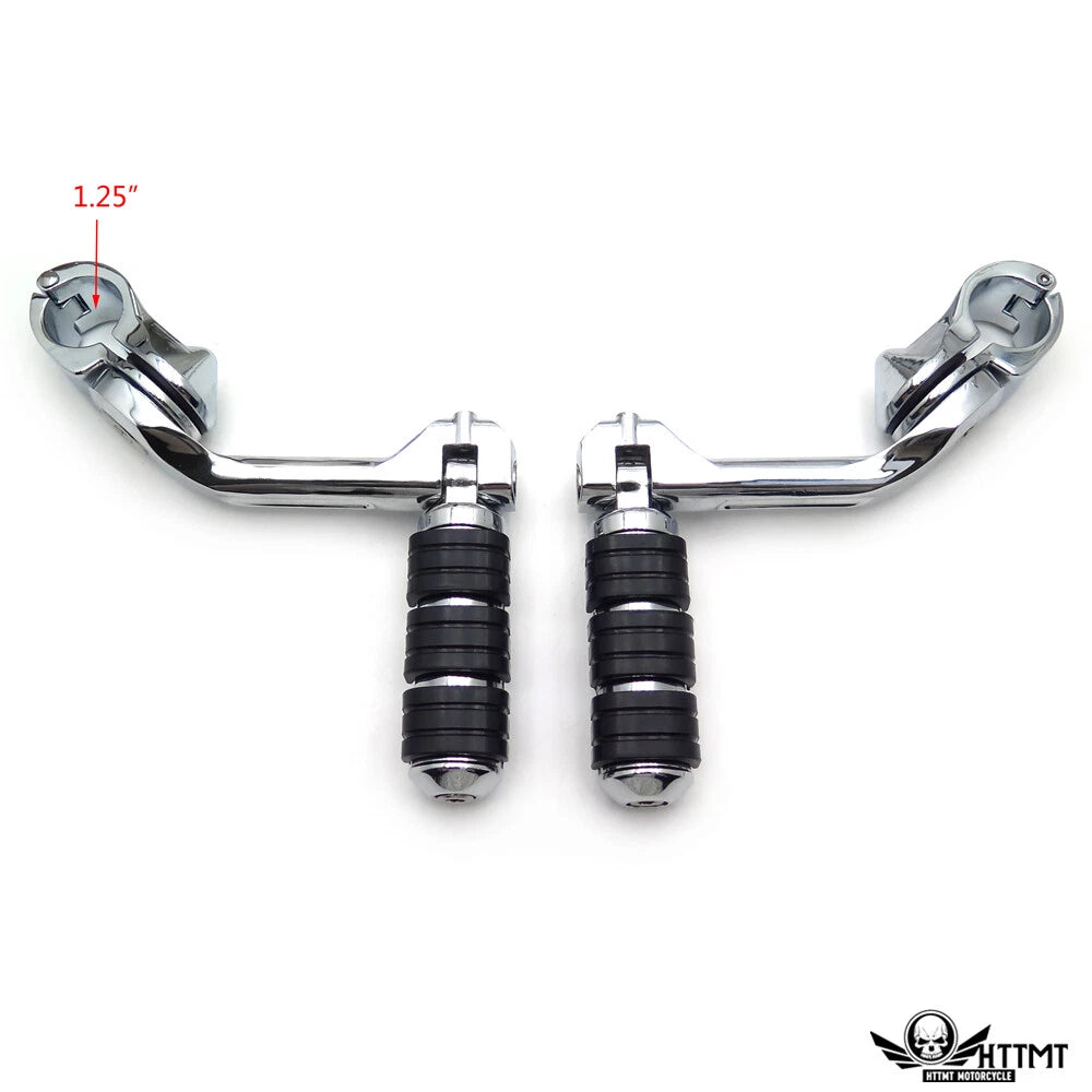 Chrome 5" Long Foot Peg Kit for Honda VLX600 DLX600 (1996–2007)