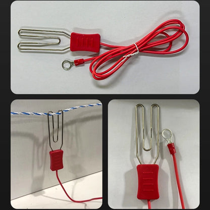 Electric Fence Connector with Alligator Clip for Secure Grounding