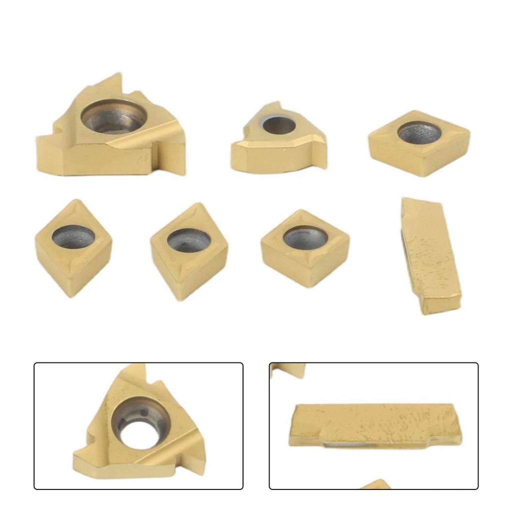 Set of 7 CCMT060204 Inserts for Bar Boring