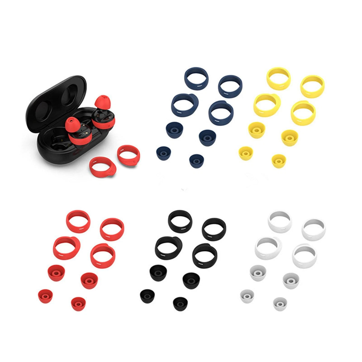 8-Pack Silicone Earbud Tips for Samsung Galaxy Buds (2019–2020)