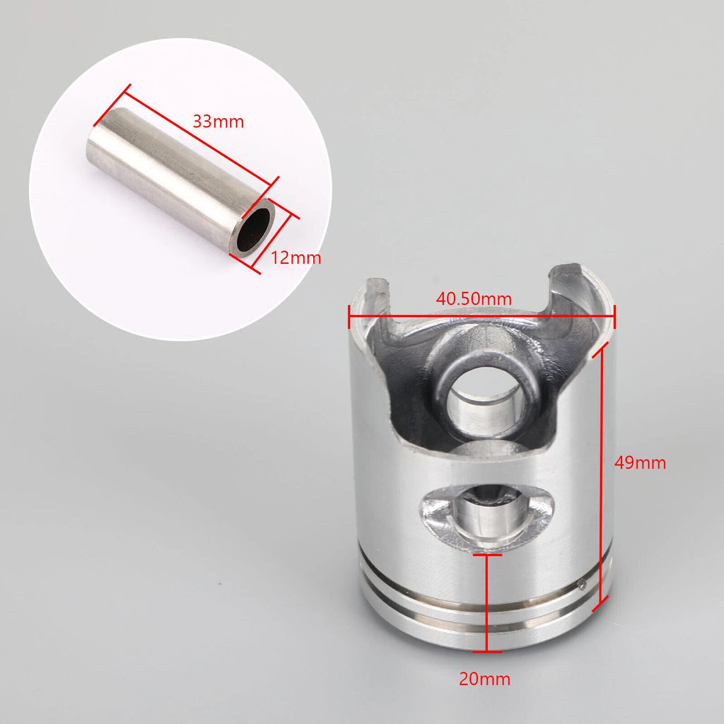 Piston Kit & Rings Set 40.50mm for Honda ZX 50 Live Dio WW 50 Topic (1990–2005)