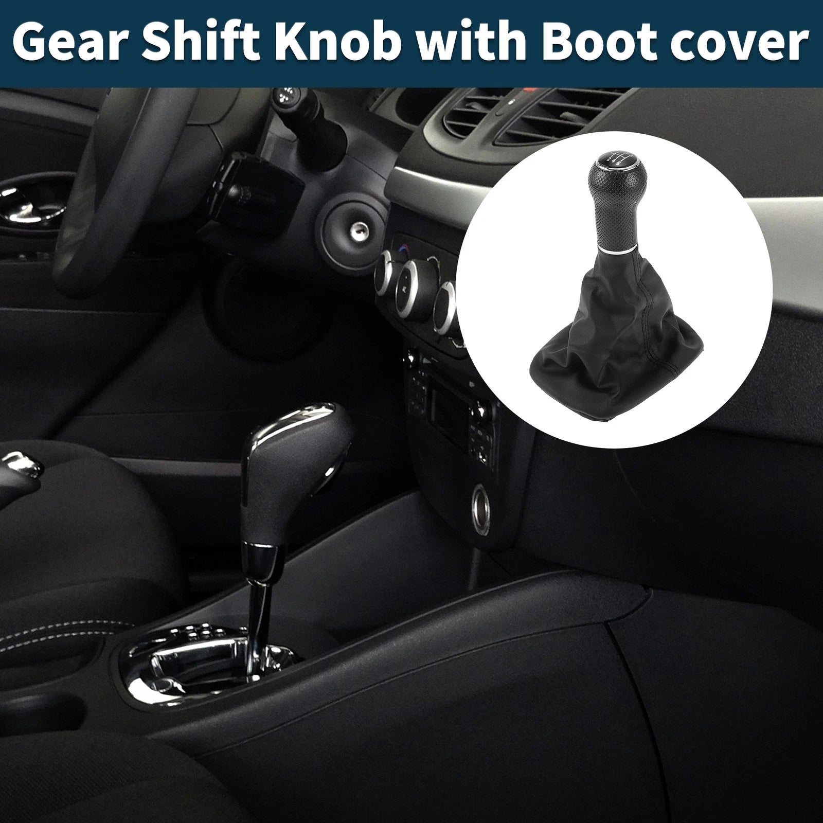 6 Speed Gear Shift Knob with Cover for Volkswagen Golf (1997–2006)