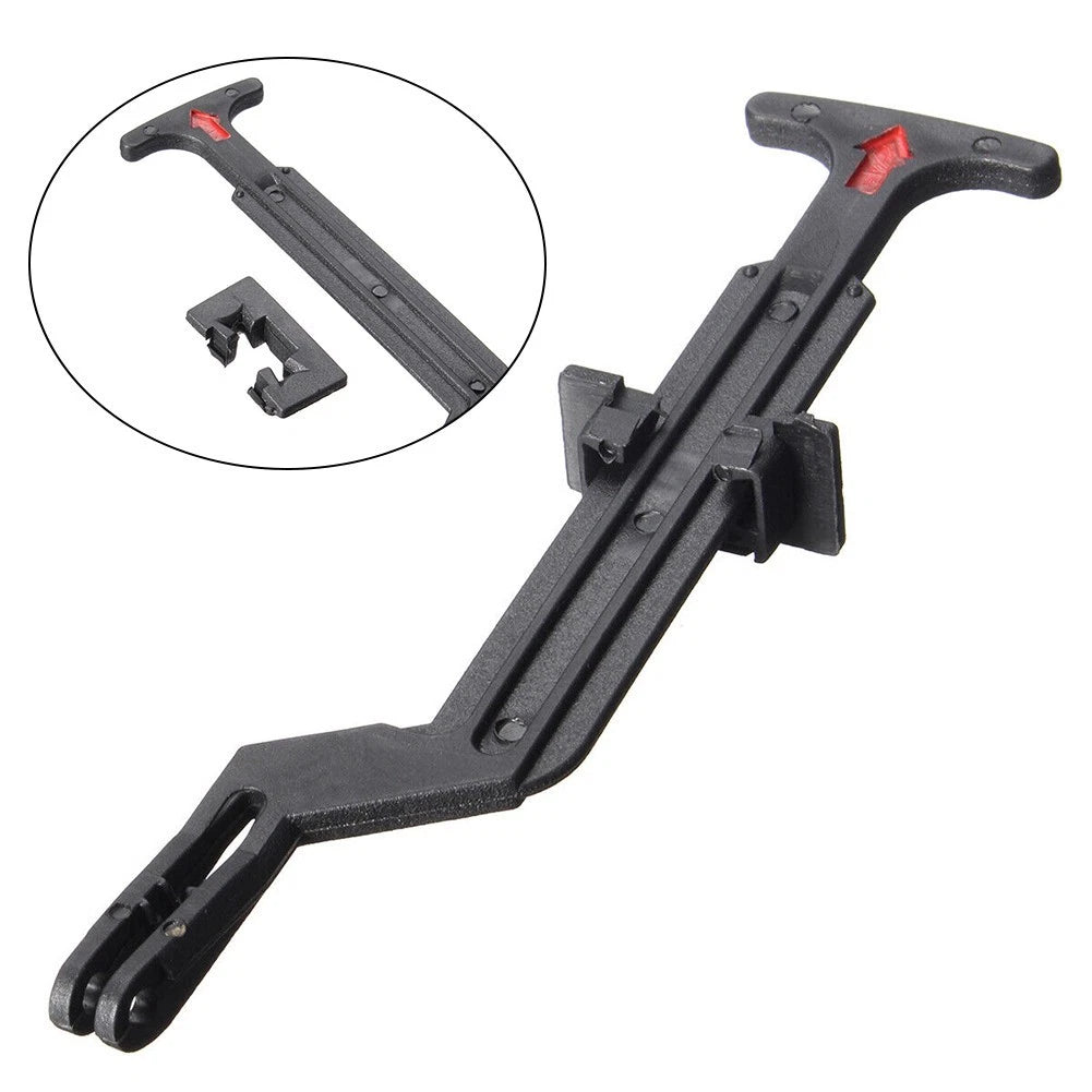 Black Bonnet Hoods Unlocking Rod Lock Handle For Passat 3B0823593C