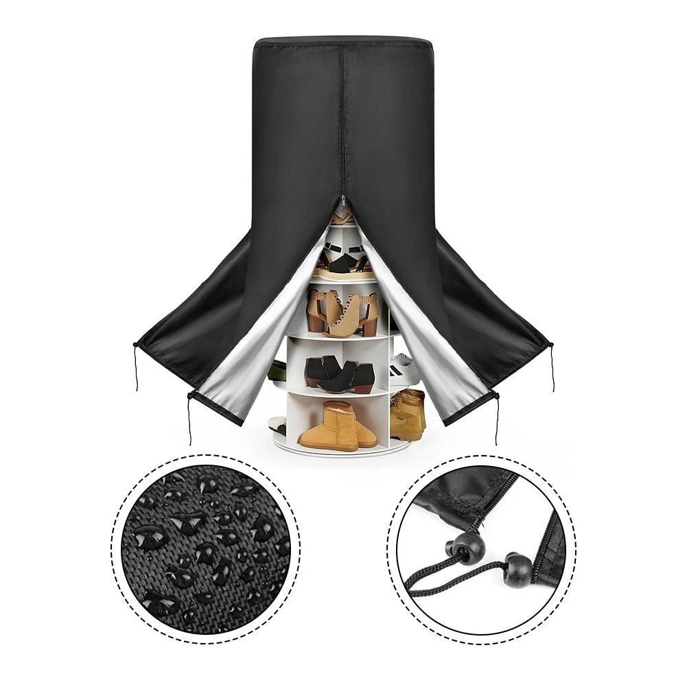 Rotating Shoe Rack Tower Cover for Heavy Duty Use (Dust Resistant)