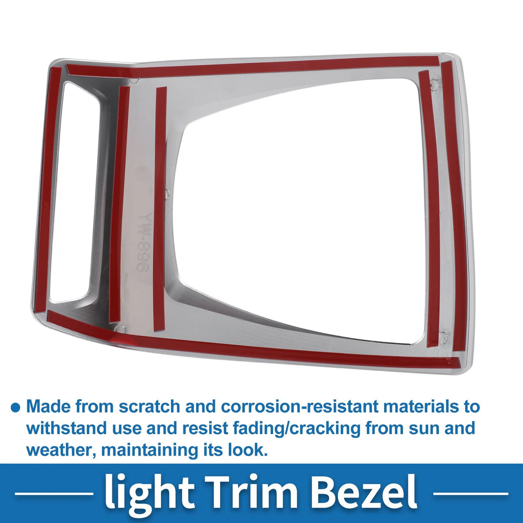 Front Row Headlight Trim Bezel for BMW X3 (2014–2017) Silver Tone