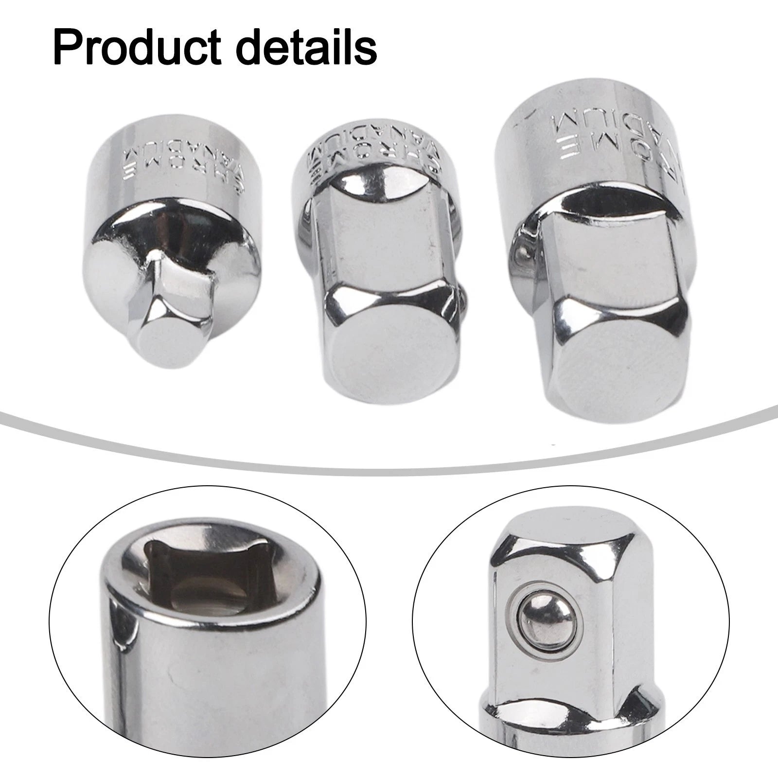3X Socket Adapter Set for Diverse Mechanical Applications