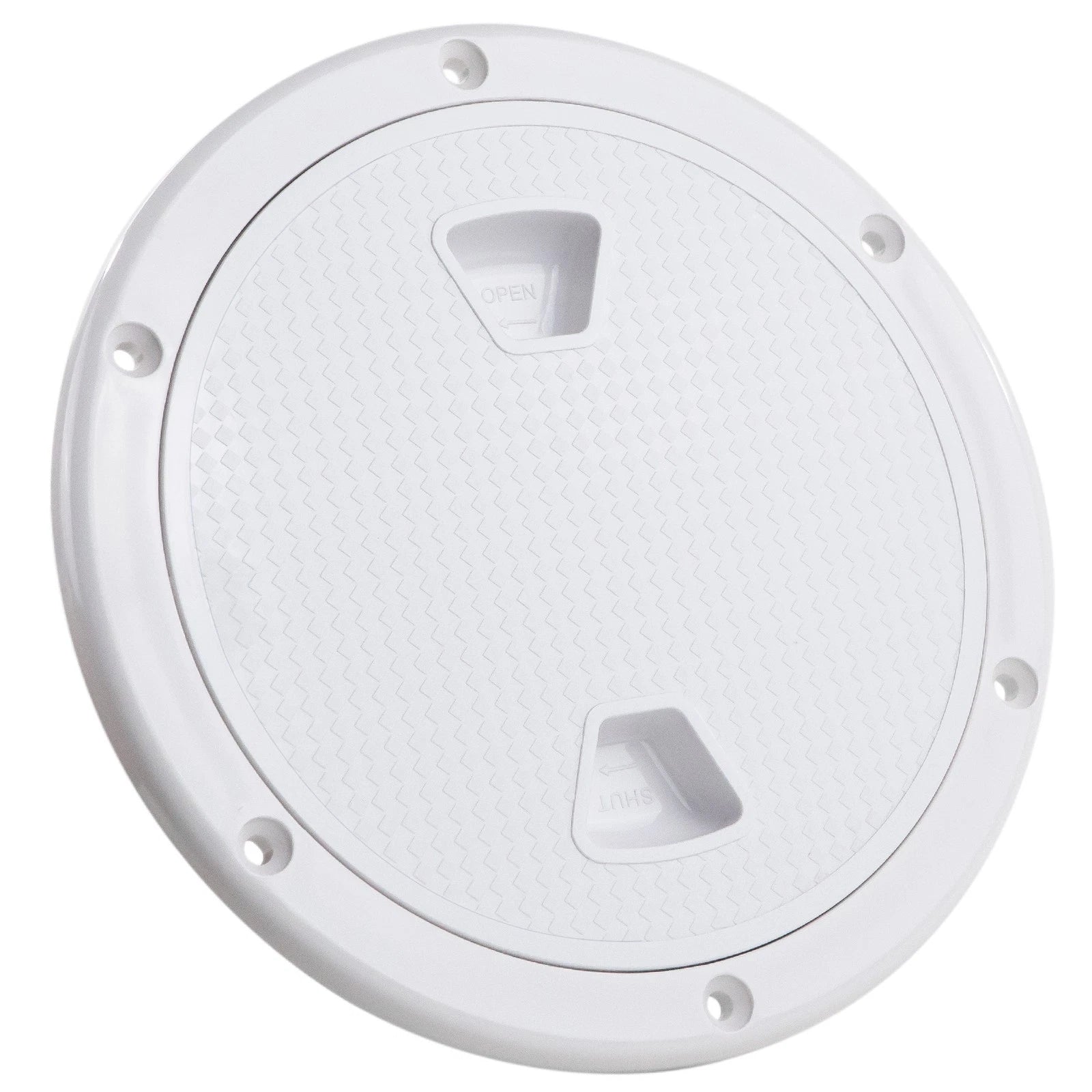 8" Round Inspection Deck Plate for Marine Access Hatch (Non-Slip)