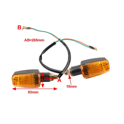 2Pair Yellow Indicator Flasher Blinker For Suzuki GSF600 GSF650 GSF1200 Bandit